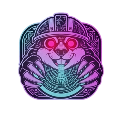 Friendly mole mascot